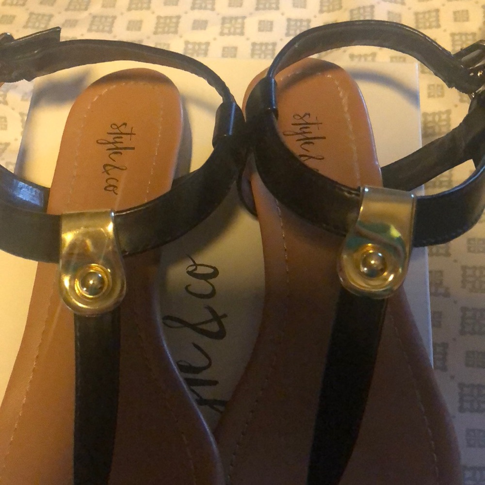 Black Style & Co. Sandals - 6.5 - Picture 3 of 7